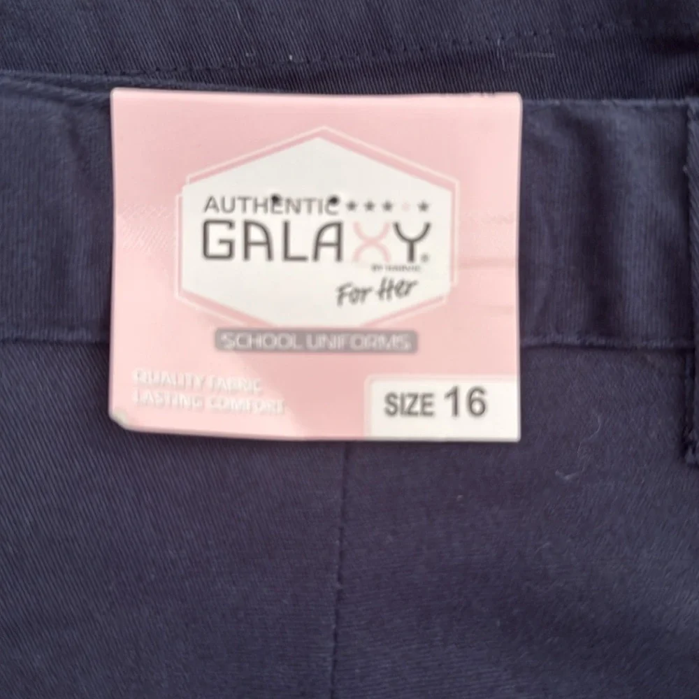 NWT Galaxy for Her School Uniform Pants Size 16